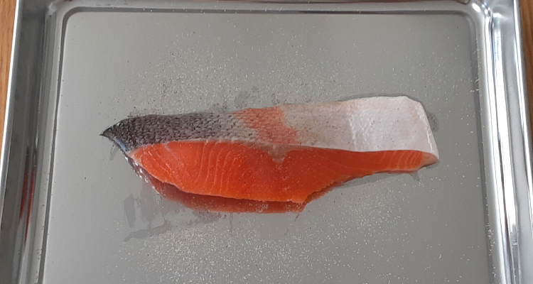 鮭のホイル焼き調理工程1