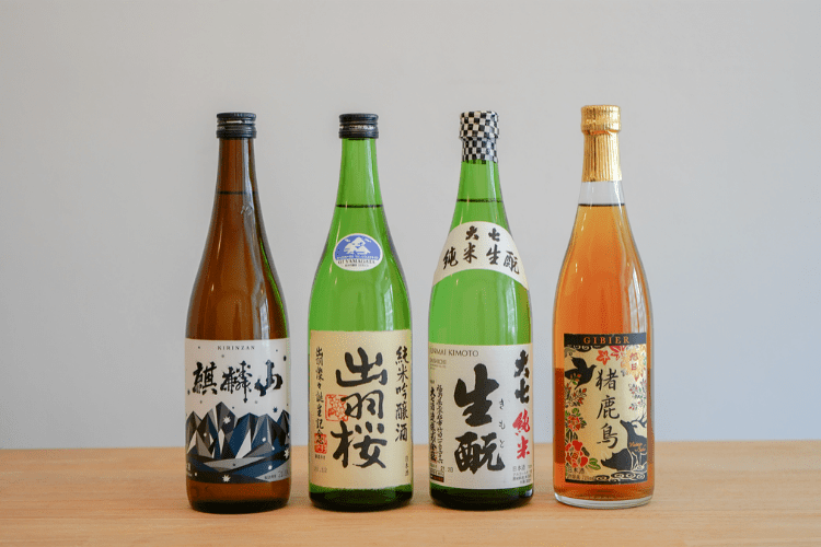 4タイプの日本酒