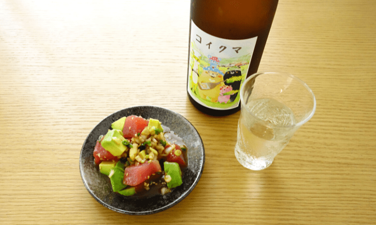 ハワイ料理と日本酒_ポキ